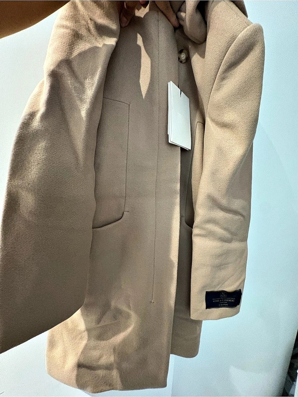 Babaton Wool-Blend Pea Coat in Brown NWT Pearce
